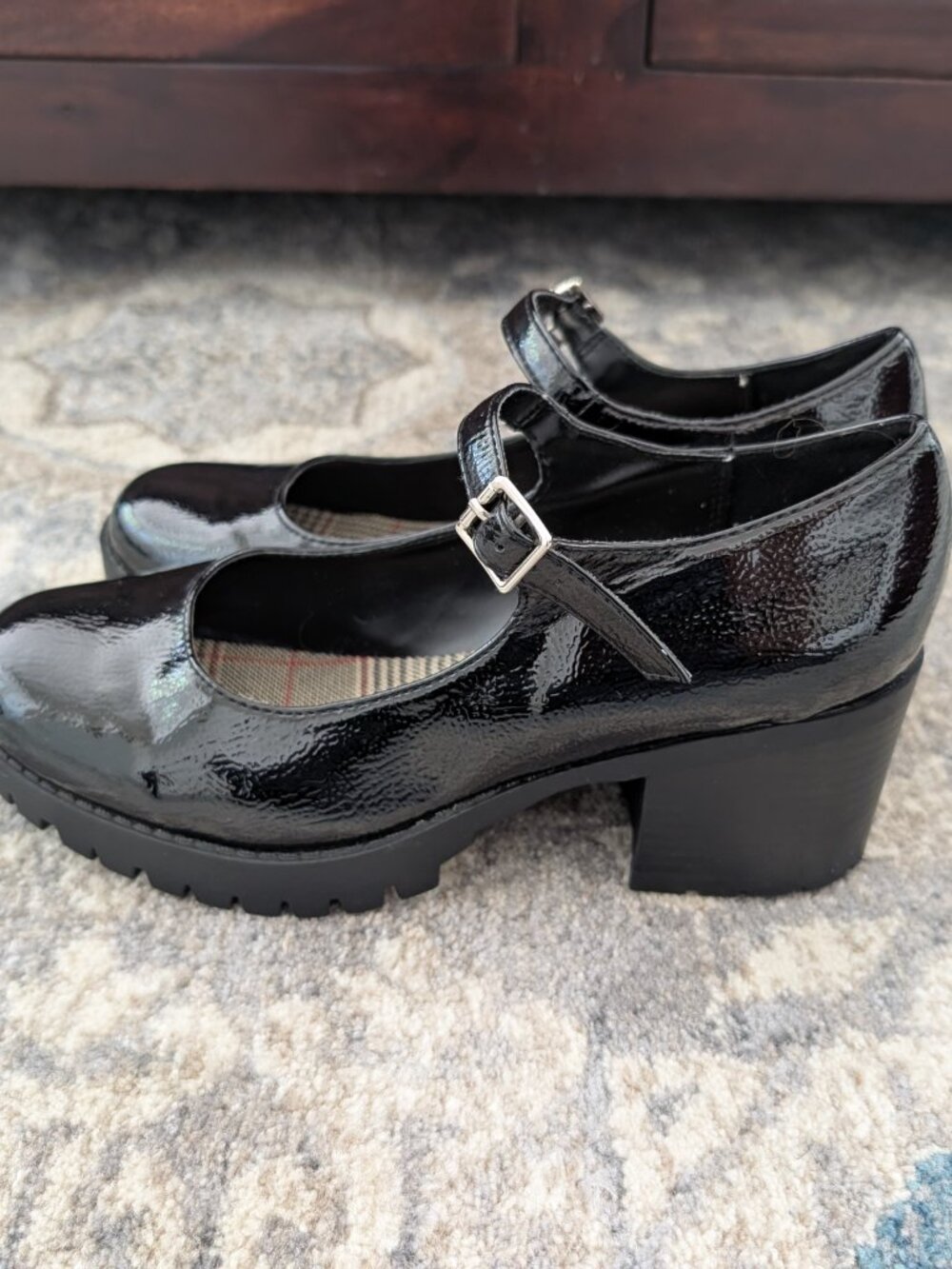 SODA Shoes Women's 9 Y2K Platform Buckle Chunky Gothic Preppy Steampunk - Picture 2 of 13